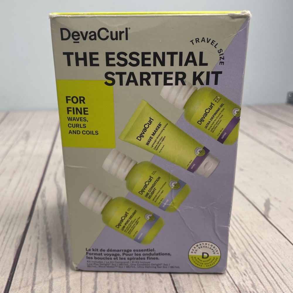 Devacurl The Essential Repair Starter Kit For Fine Waves, Curls And Coils Travel